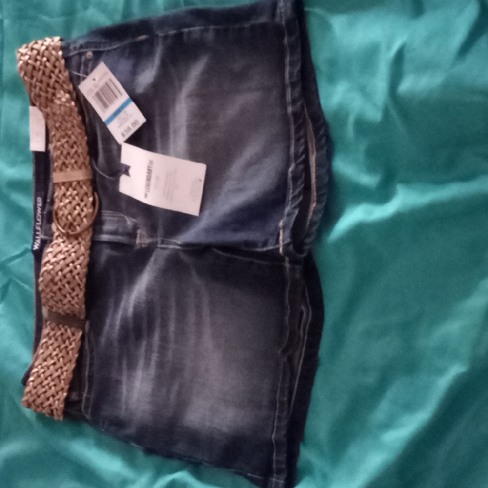 Wallflower denim shorts